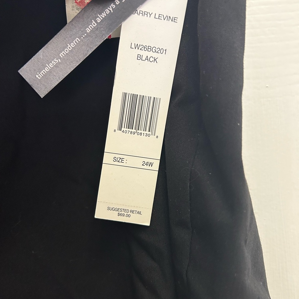 Larry Levine sz 24 Black Slacks